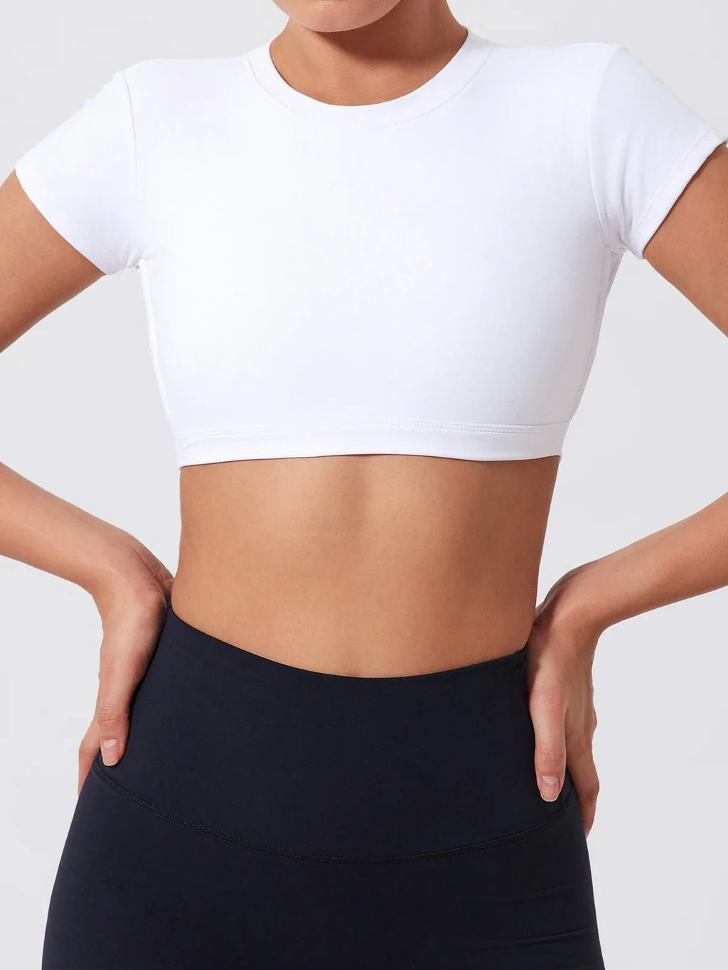 Hearuisavy Summer Sports Shirts Workout Tops Fitness Activewear Quick-Dry Yoga Clothes Sport Crop Tops Backless Gym Top Women