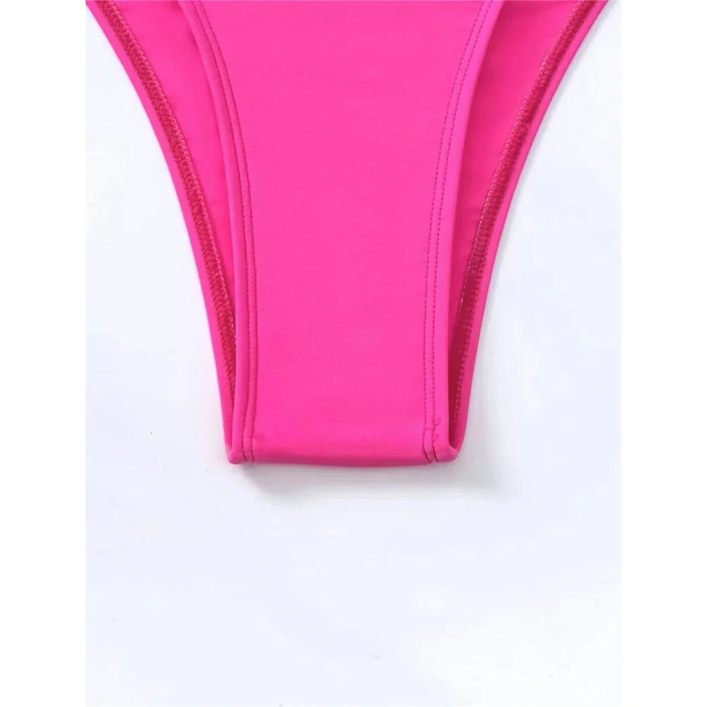 S - XL Underwired Cut Out Halter Women Swimwear One Piece Swimsuit Female Monokini High Cut Bather Bathing Suit Swim Lady V4418