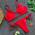 DEKA Sexy Tiny Brazilian Bikini Set Female Swimwear Women G-String Swimsuit Briefs Micro Mini Thong Panties Underwear Tanga