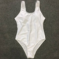 S - XXL Sexy White One Piece Swimsuit Women Thong Swimwear High Cut Trikini Backless Monokini Bather Bathing Suit Swim Bodysuit
