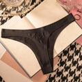 Ice Silk Leopard Women Panties Sexy G String Thong Seamless Underwear T Back Candy Color Girls Briefs Underpants Plus Size M-XXL