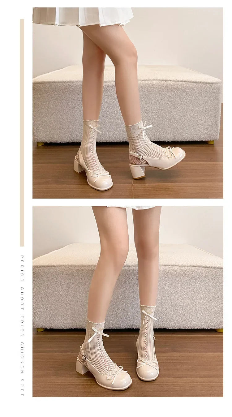 Thick Heel Women Sandals Height Increase Cover Toes Slingbacks Muels Shoes Elegant Stripper Party Dress Female Sandalias