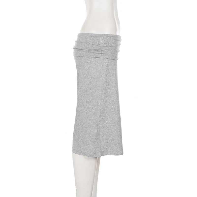 American knitted mid-waisted trousers, simple low-waisted straight loose casual trousers
