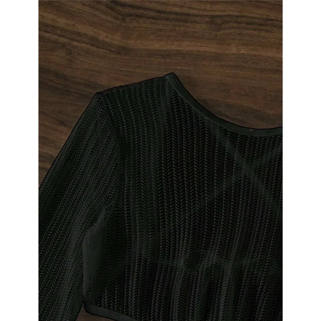 With Long Sleeve Cover Up Halter Bikini Women Swimwear Female Swimsuit Three-pieces Bikini set Bather Bathing Suit Swim V5123