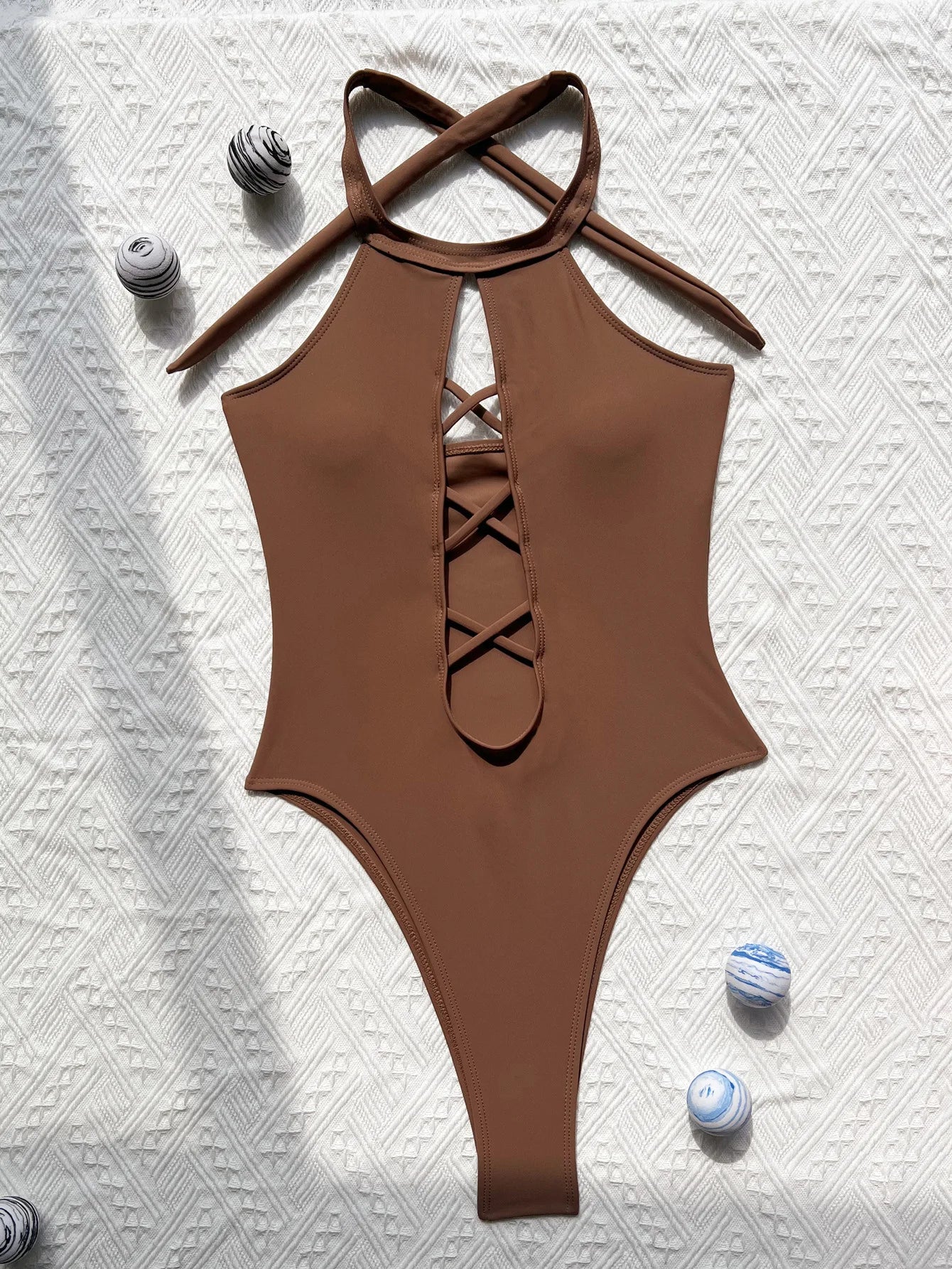 New Sexy High Neck Zipper Women Swimwear One Piece Swimsuit Female Monokini High cut Trikini Ribbed Bathing Suit Swim Bodysuit