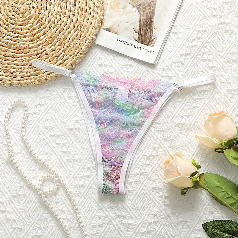 Toucheart Sexy Ultra Thin Underwear For Women Transparent Lace Underwear Comfortable Breathable Briefs Exotic Mesh Underwear New