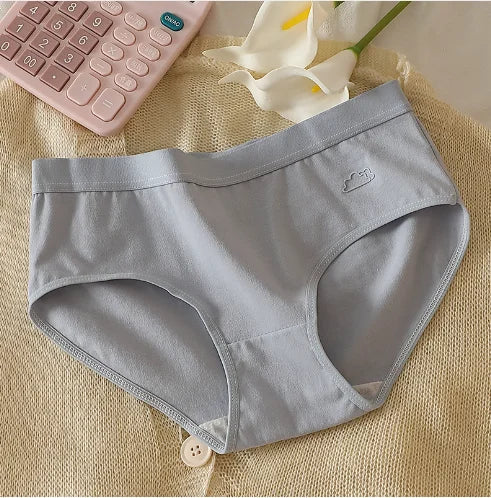 5Pcs Women's Cotton Underwear Panty Cute Sexy Panties Female Seamless Underpants Solid Color Panty Intimates Women Lingerie S-XL