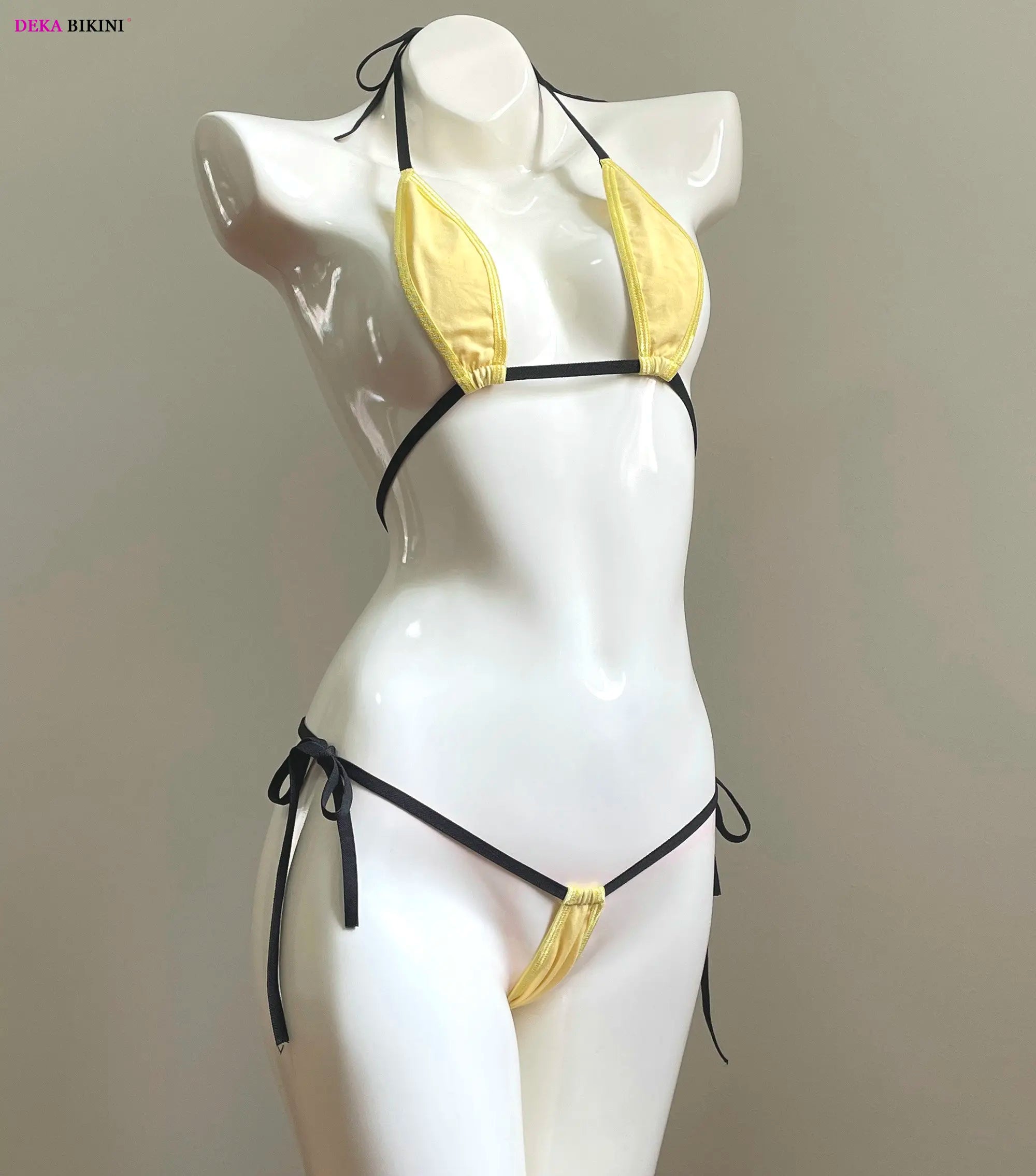 DEKA Mini Cotton Bikini Set Extreme Women's Micro Bandage Swimsuit Bathingsuit Beachwear Exotic Lingerie Underwear Sunbath Suit