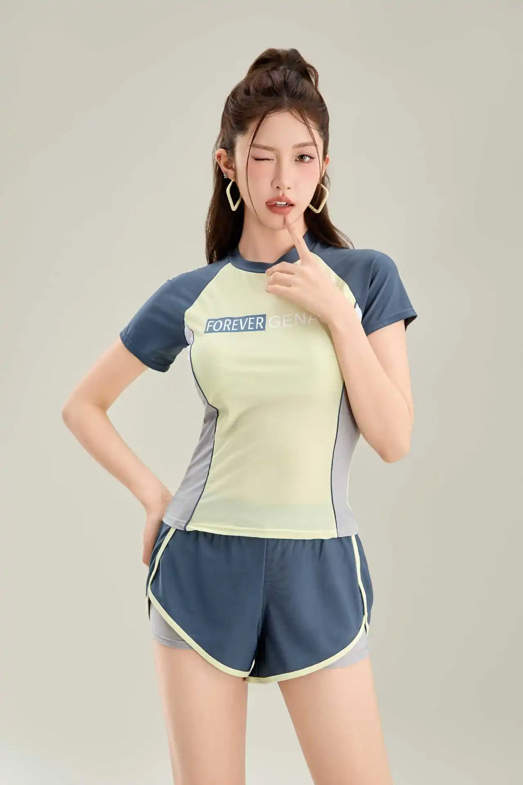 New Split Swimsuit for Women, Conservative and Slimming, Flat Leg Pants, Sports Beach Vacation, Hot Spring Swimsuit