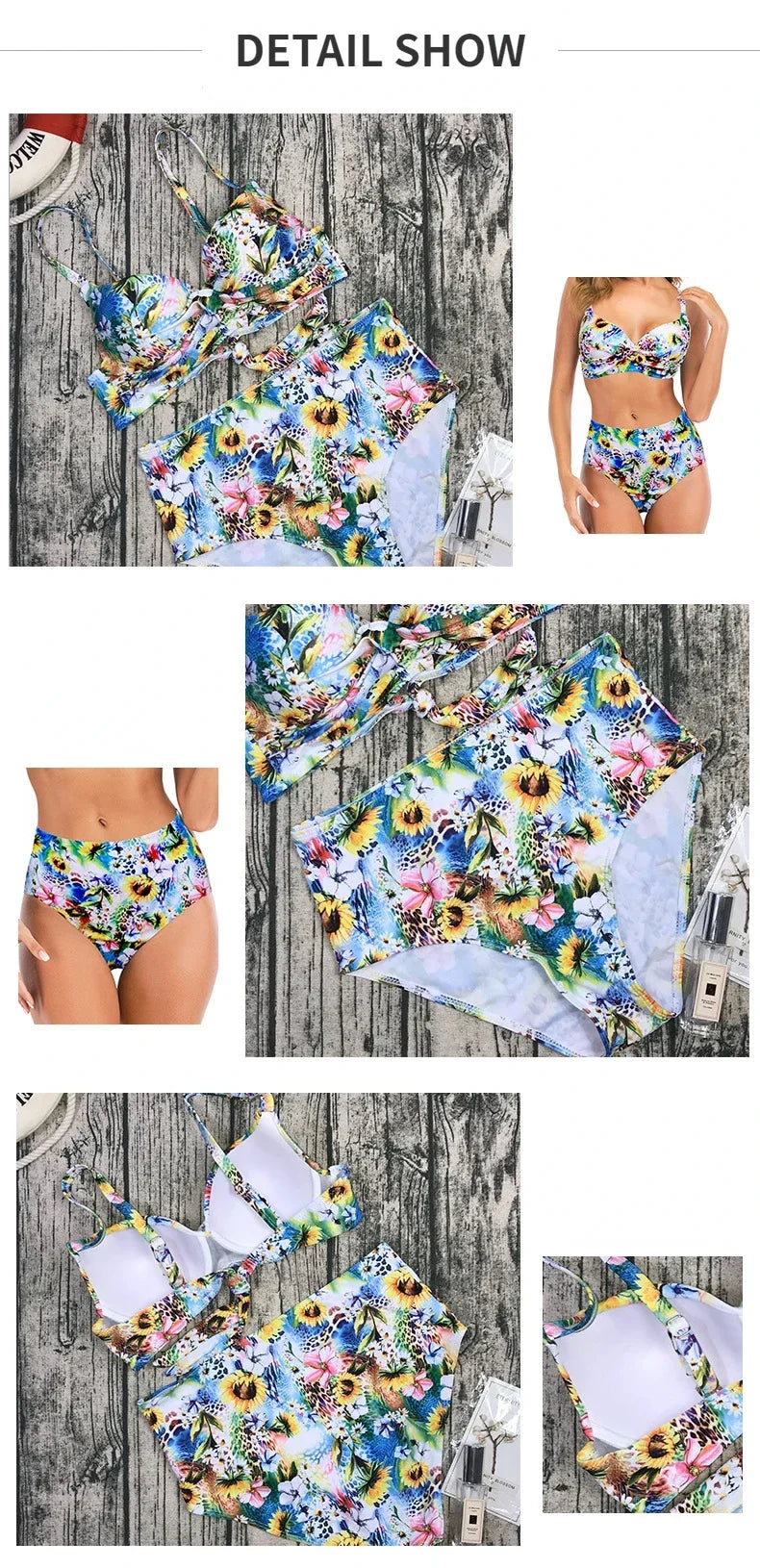 Sexy Bikini Women Push Up Swimwear Swimsuit Flower Print High Waist Bikinis Set Bathing Suit Beach Bikini Banadores Mujer 2026