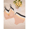 4pcs Women's Seamless Bra and Panty Set No Underwire Bralette - Removable Pads, Medium Support & Comfortable Stretch Fabric Bra