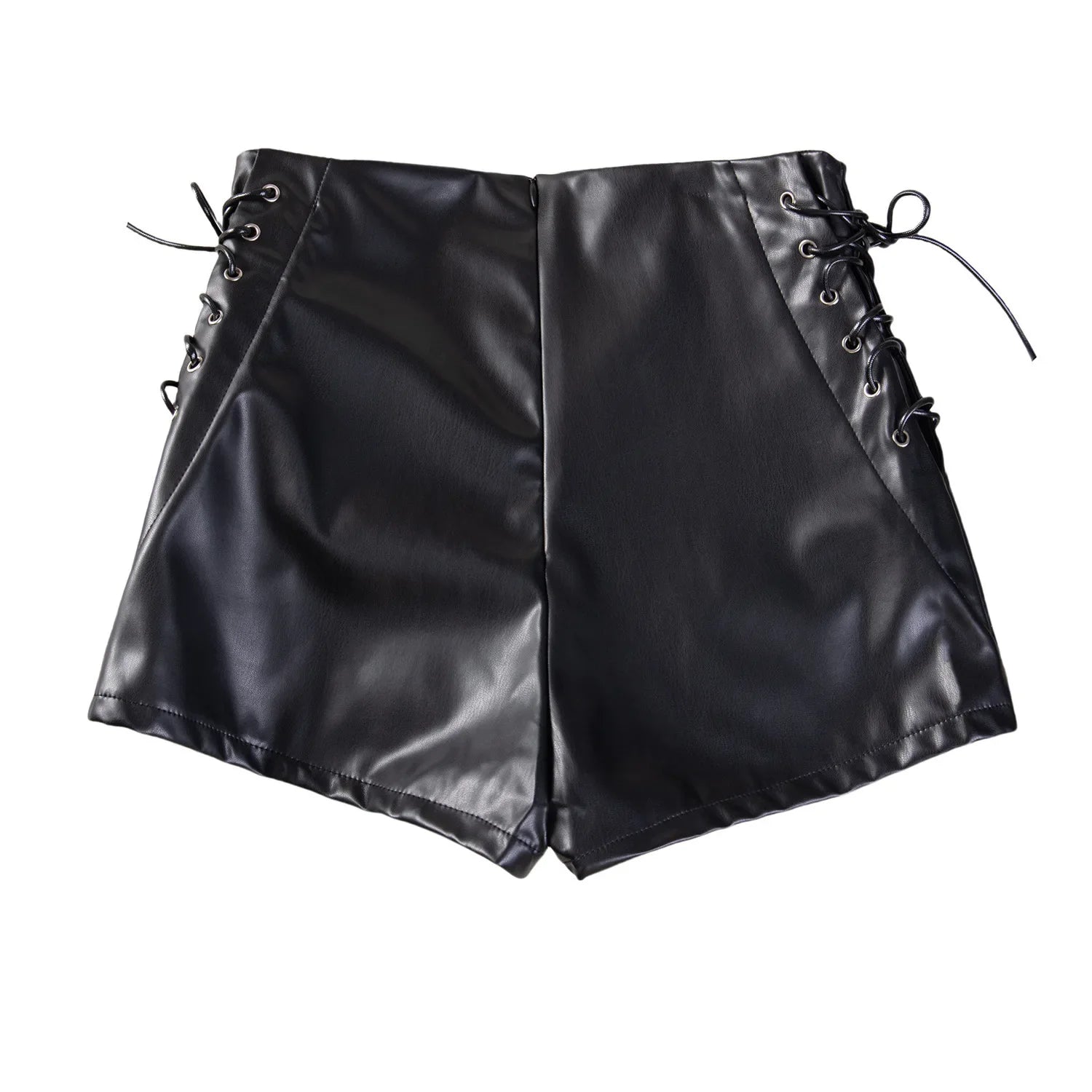 New Solid Color High Waist Elastic Shorts Women's Tight Casual Shorts Thin Drawstring Pure Desire Casual Charming Shorts NWSV