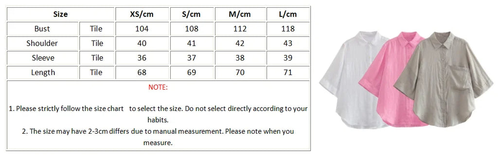 Foridol Casual 2 Pcs Shorts Women Set Linen Cotton Pink Oversize Buttons Shirt+shorts Outfits Summer Autumn White Fashion Set