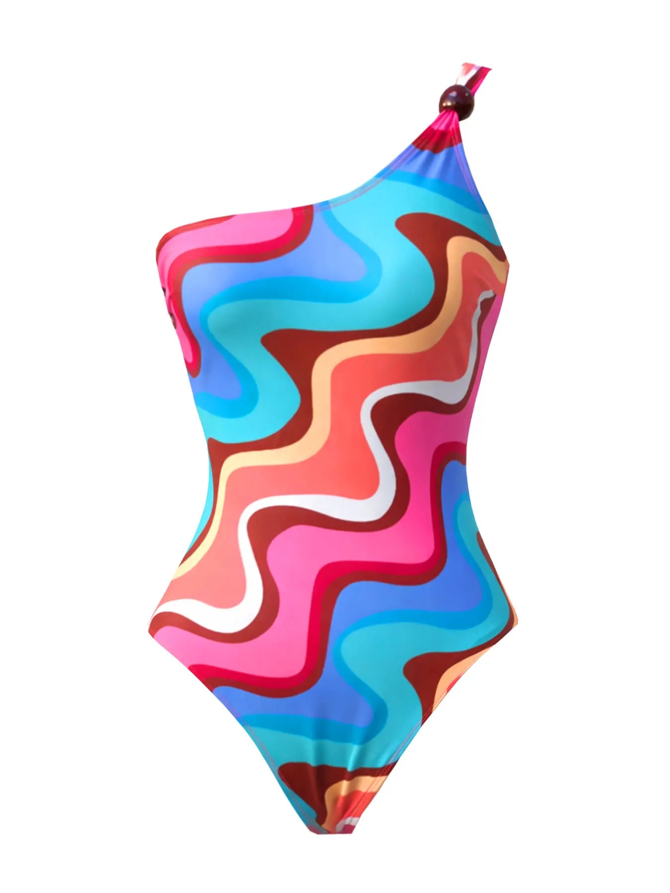 Sexy Off Shoulder Colorful Women One Piece Swimsuit With Beach Cover Ups Fashion Lady Bikini Swimwear Bathing Suit Beachwear