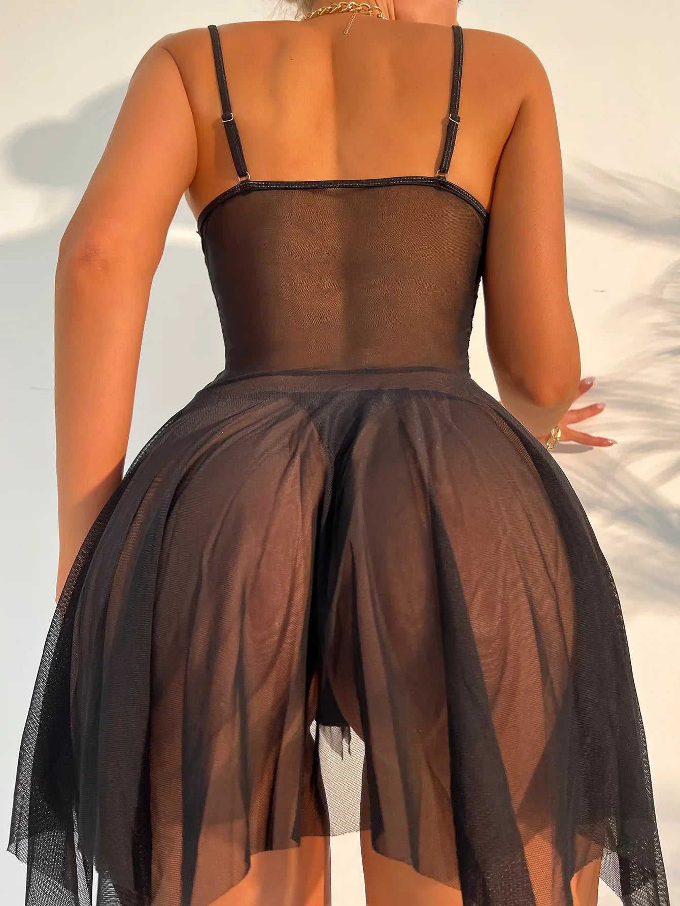 New In Sexy Lingerie For Woman Transparent Porno Sexual Clothing Babydoll Lace Teddy Dress Erotic Underwear Crotchless Sleepwear