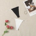 Ladies Sexy Invisible Casual Comfortable Black And White Solid Color Thong Combination C314