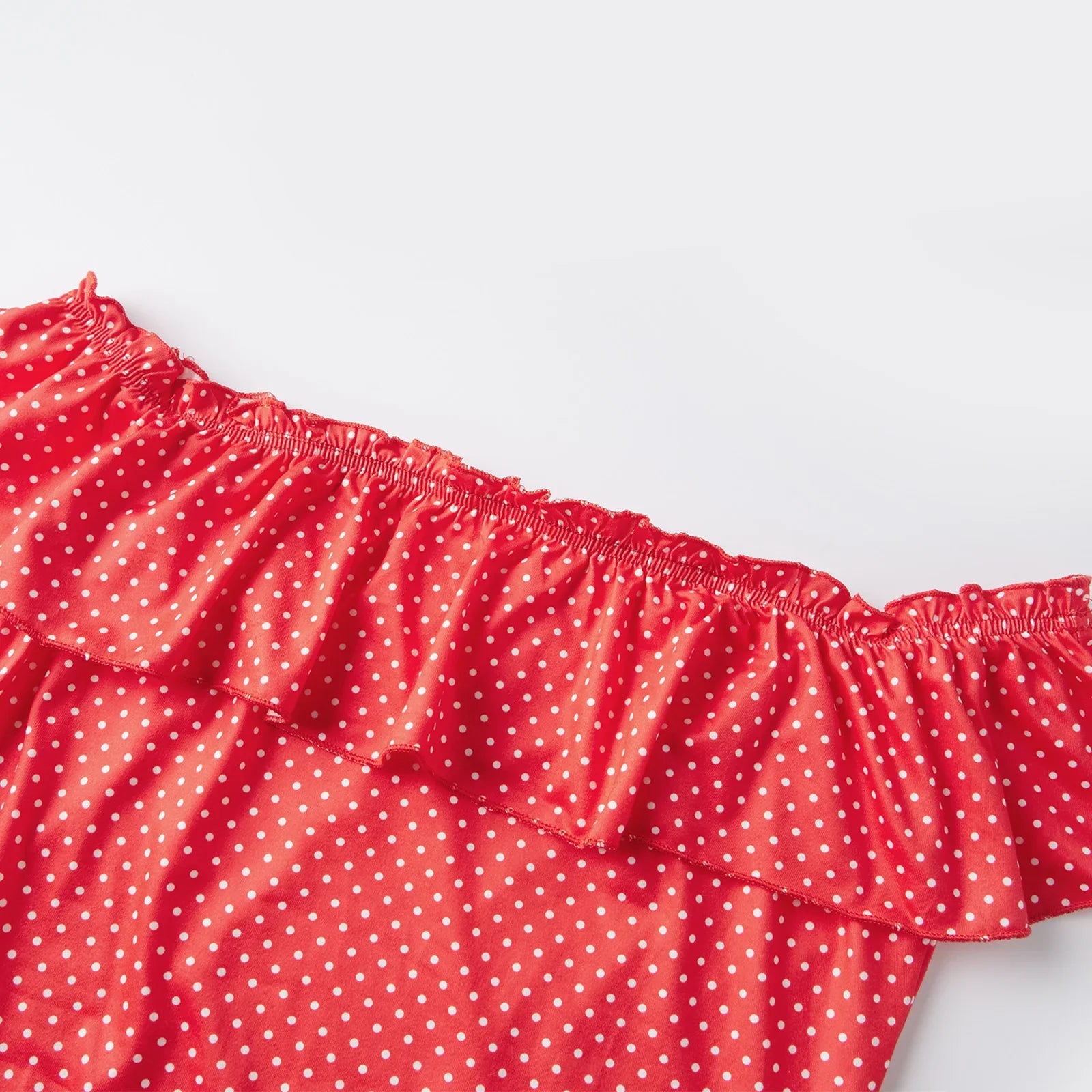Women's Fashion Dress Ruffle Off Shoulder Sleeveless Dots Print Slim Fit Mini Dress for Party Club Dating Summer Streetwear