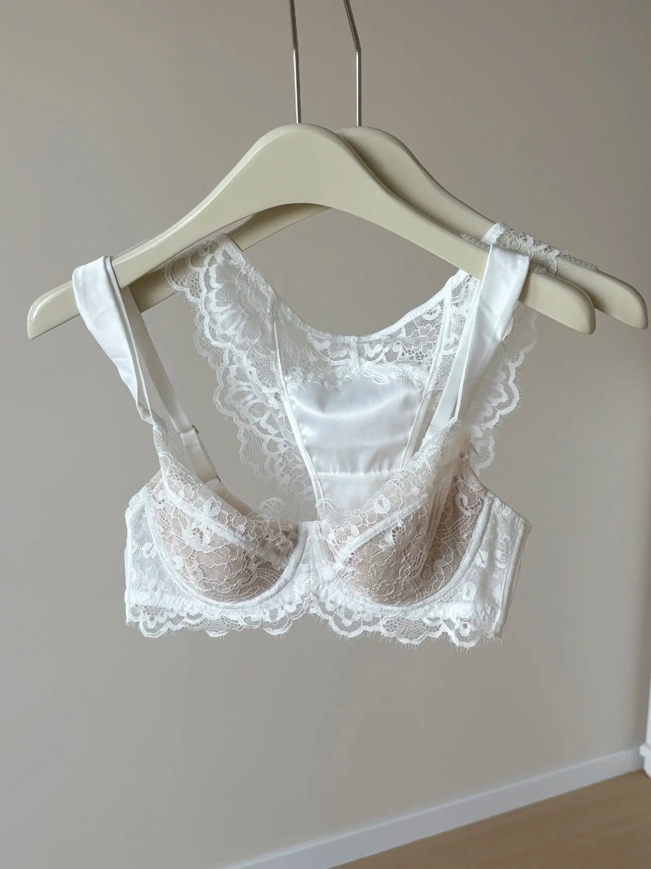 Sexy French Lace U-Back Minimizer Bra Set for Large Bust | Push Up Anti-Sagging Deep V Bralette | Summer Bestseller MOYISU Panty