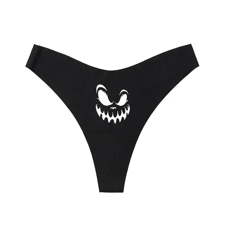 Girls Briefs Seamless Grimace Women Panties Sexy G String Ice Silk Underwear T Back Sports Yoga Thong Traceless Plus Size S-XL