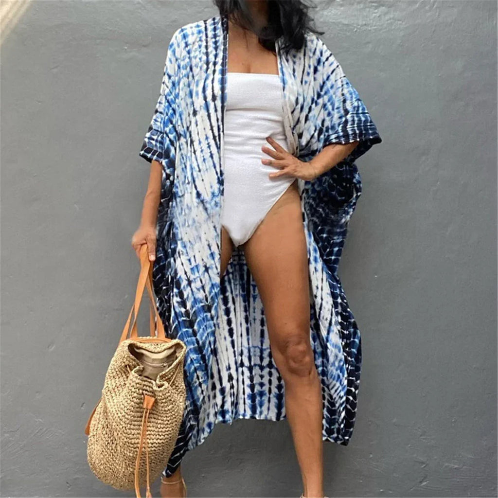17 Colors Leopard Printed Colorful With Belt Tunic Cover-ups Beach Dress Beach Wear Beachwear Female Women Beach Cover Up V4510L