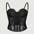 Sexy Lace Fishbone Corset Waist Cincher Casaul Style Tight Camisole Vest Outerwear For Women Backless Sleeveless Charming NPNV