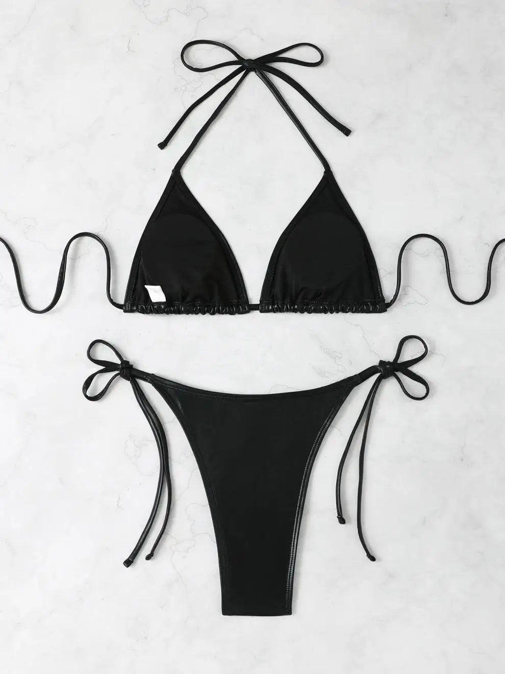 Sexy Shiny Silver Bikini Set Women Push Up Micro Swimsuit 2025 Brazilian Beach Bathing Suit Tie Side Thong Swimwear Biquini