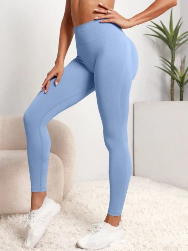 Women Gym Seamless Leggings Yoga Sports Pant Stretchy High Waist Fitness Sports Activewear Pants