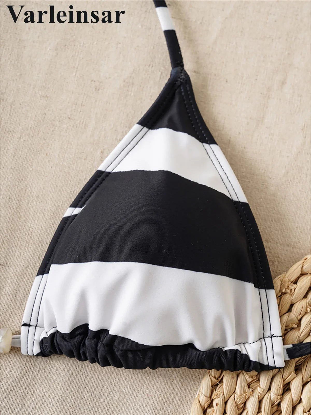 XS - L Sexy Zebra Halter High Leg Cut Bikini Women Swimwear Female Swimsuit Two-Pieces Bikini Set Bather Bathing Suit Swim V6799