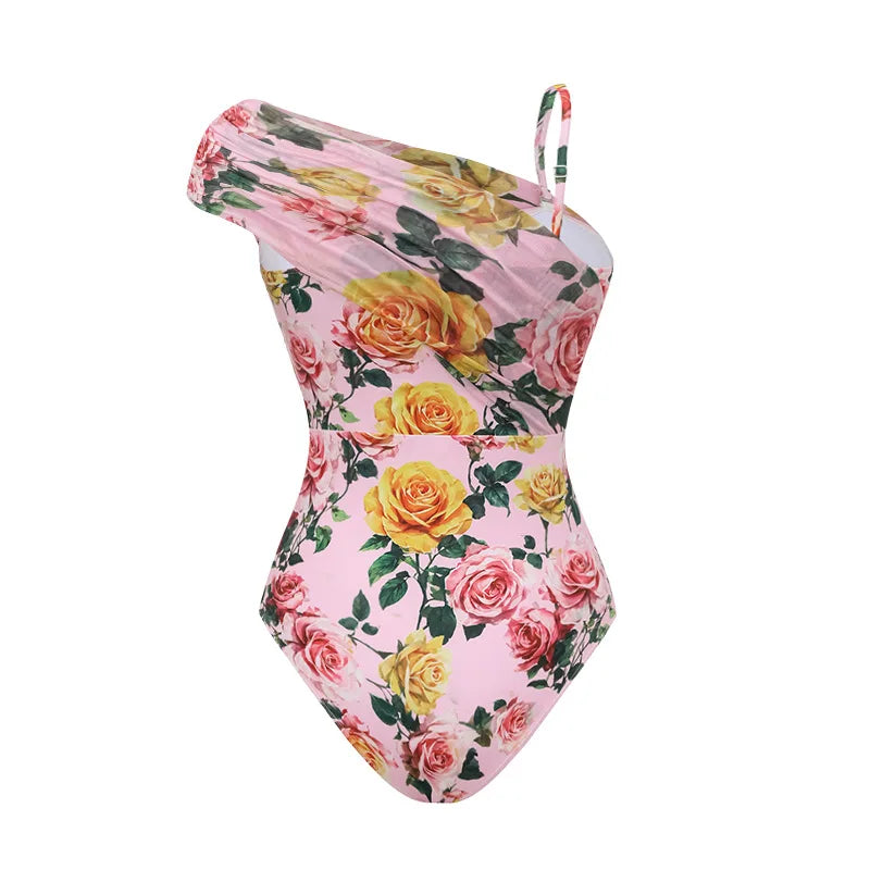 2026 One Piece Swimsuit With Cover Up Trend Swimsuit Women Swimwear Black Swim Suit Bodysuit Bathing Suit Beach Wear