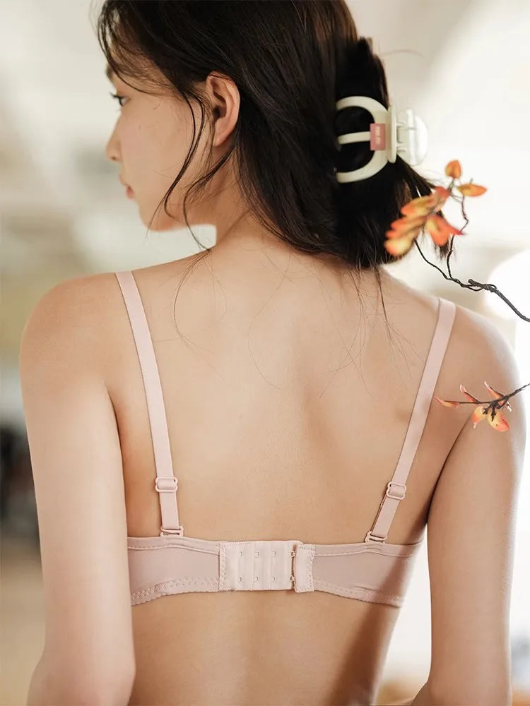 Sexy Pure Comfort Strapless Bra Teen Girl Wirefree Breathable Top Support Foldable Lace Bralette CA Delivery S-XL MOYISU 32-38