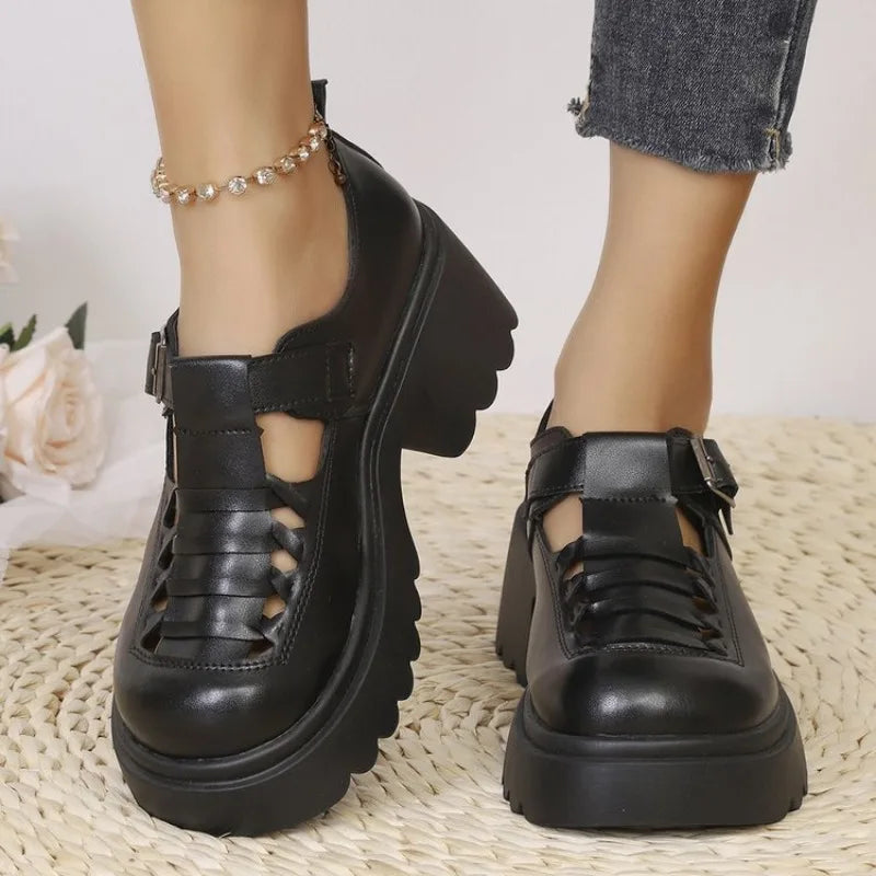Women Spring Summer Shoes  Fashion High Heels  Female Summer Shoes Rubber Sole Non Slip Women Shoe