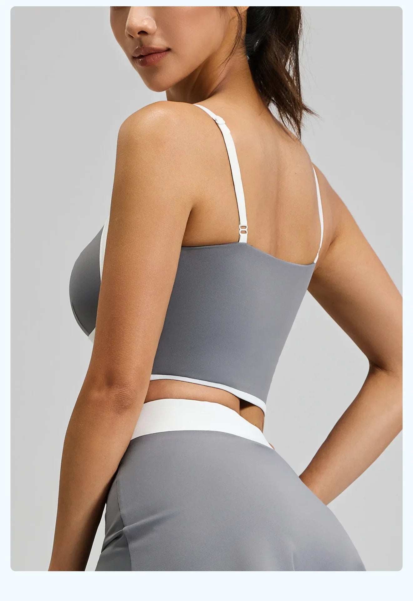 Summer Hot Sale Solid Color Women Fitness Bra Tights Yoga Vest High Strength Shockproof Gym Sports Top Push Up with Chest Pad