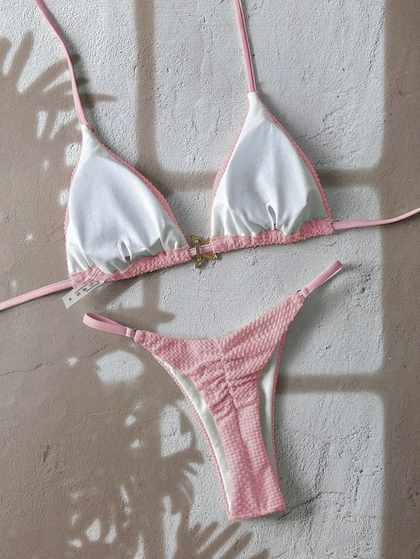 Sexy Metal Starfish Bikini Set Women Yellow Blue Push Up Bra Thong Swimsuit 2026 Summer Bathig Suit Bandage Holiday Swimwear