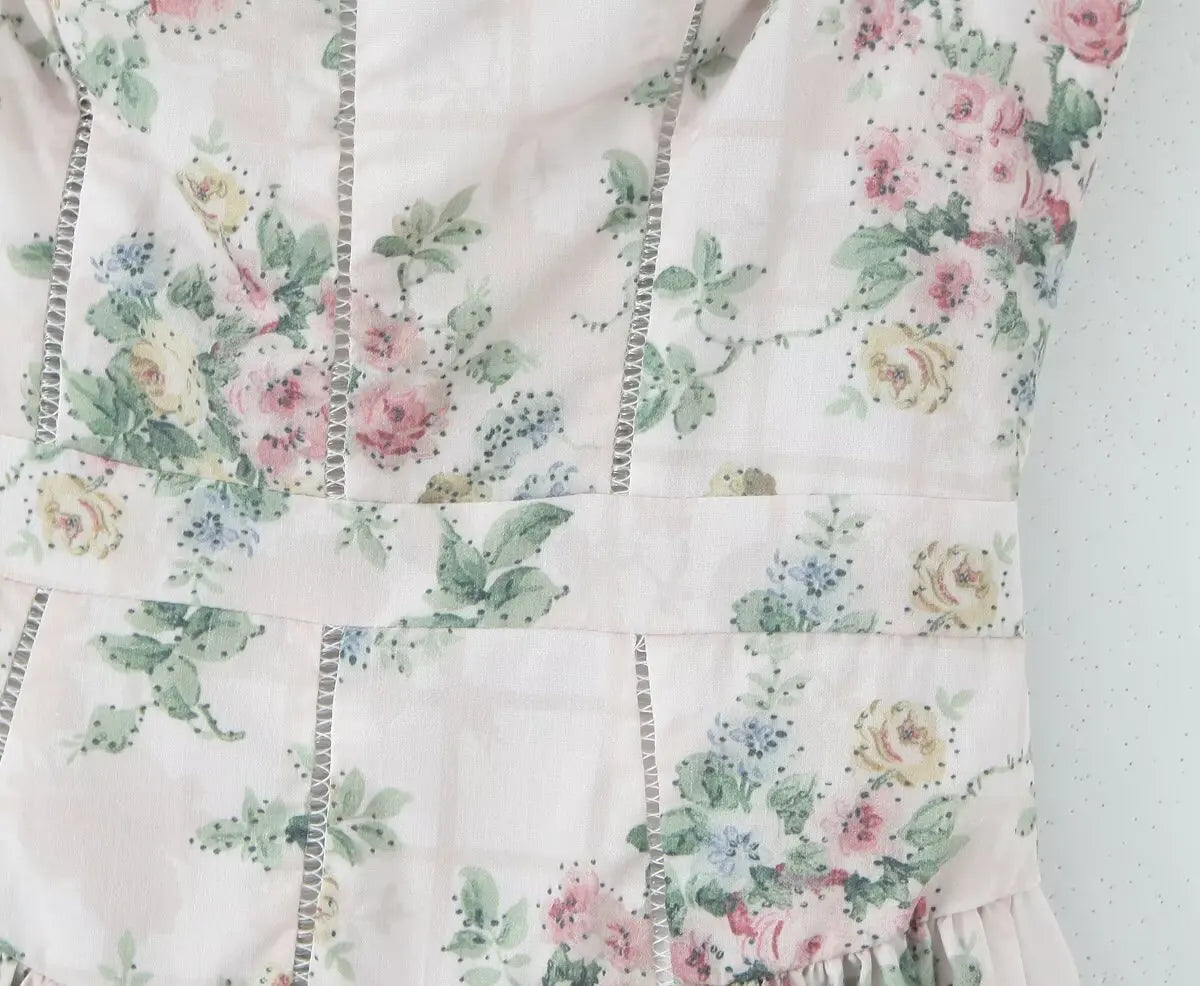 Summer Spring Floral Printed Women's Dress Elegant Retro Boho Party Dresses Elegant Vinatge A-line Maxi Vestidos 2025 New In