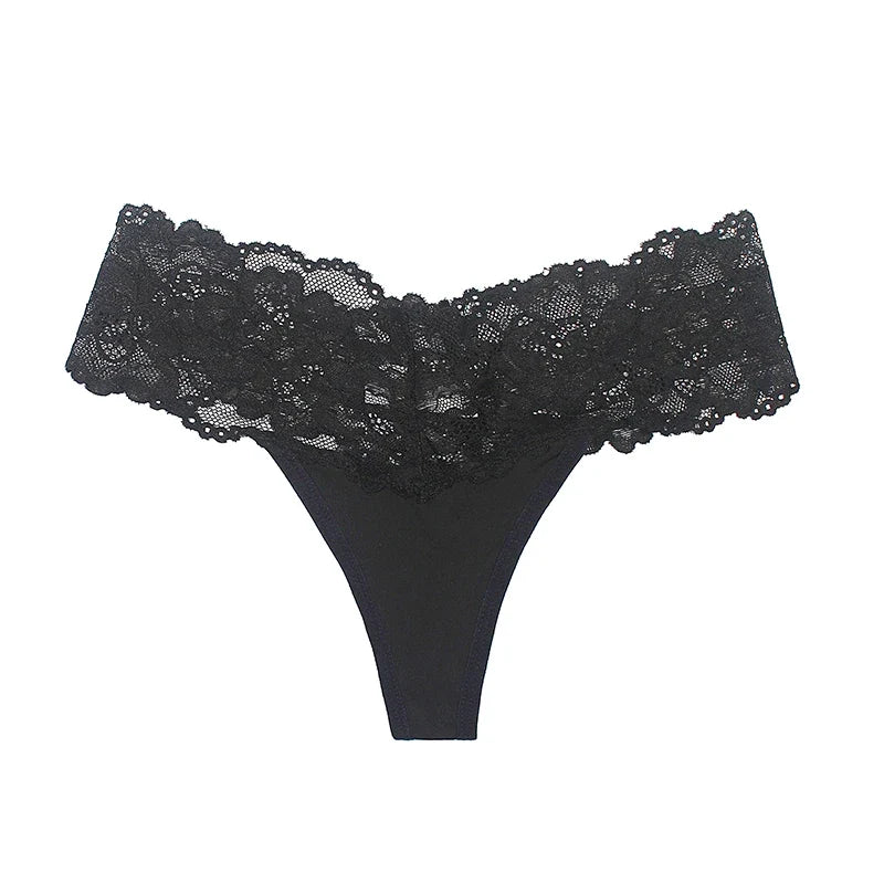 1pcs Multi Color Sexy Women G-string Low Rise Lace Floral Panties Intimate Lingerie Comfort Female Underwear Solid S-XL Thongs