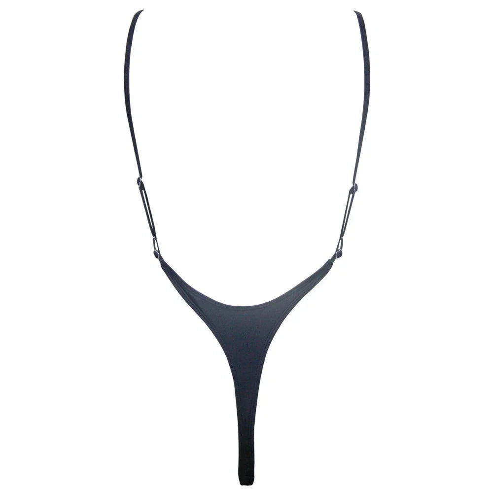 Extreme Mini Micro String Backless Women Swimwear One Piece Swimsuit Female High Cut Monokini Thong Bathing Suit Swim Beachwear