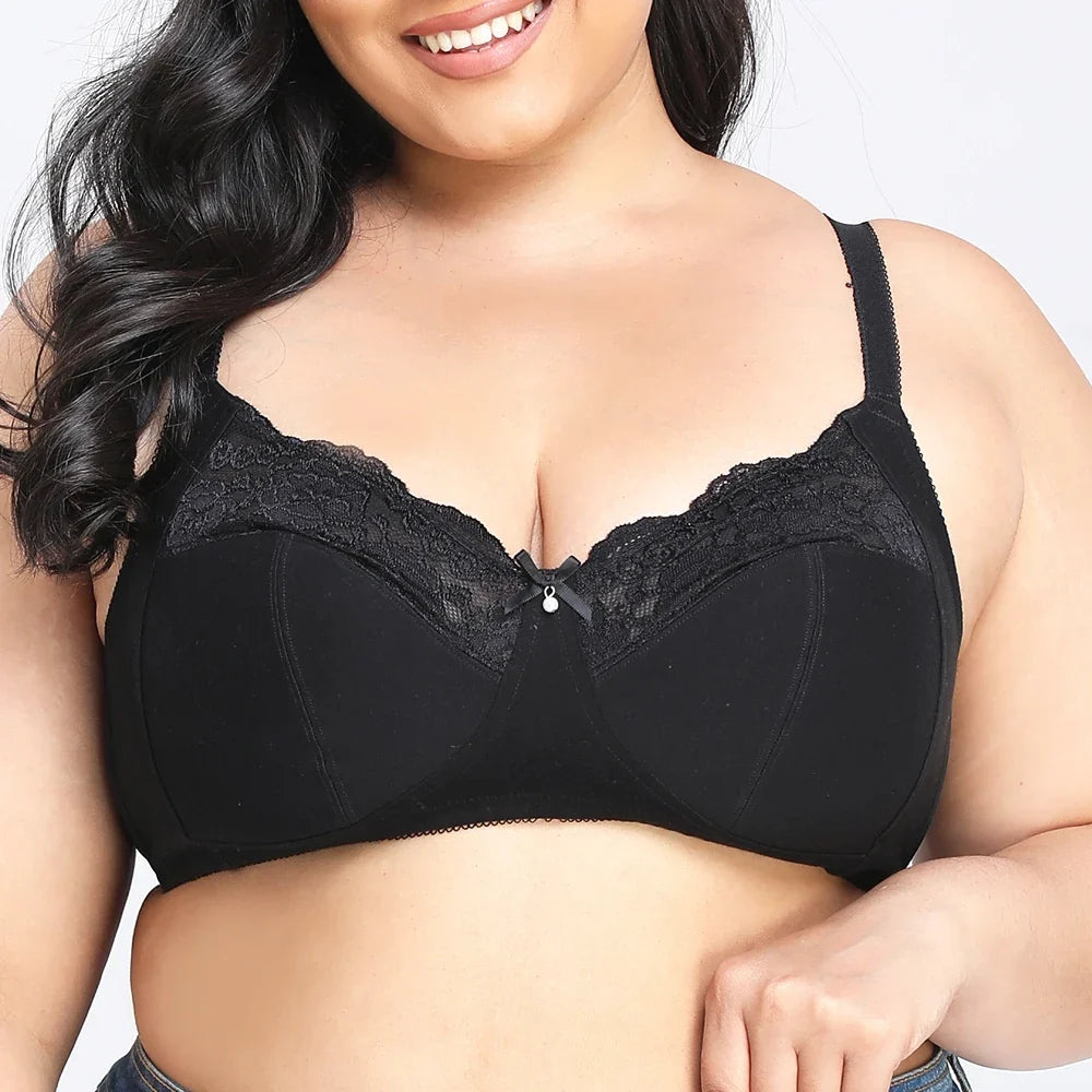 Bras For Womens Lingerie Support Bralette Wireless Sexy Plus Size Brassiere 40-48 G H Cup