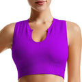 New Sports Bra Women Sexy Deep U-neck Push Up Gym Jogging Yoga Fitness Shockproof Vest Crop Tops Female Sport Bras Set for Women
