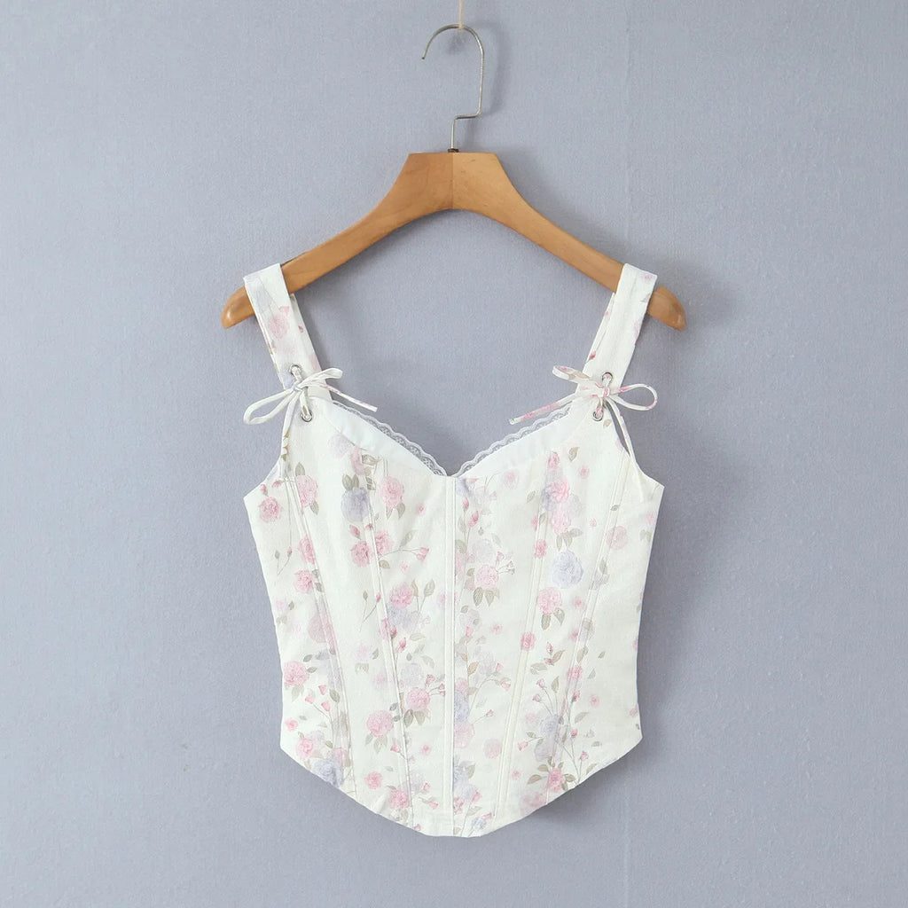 New French Style Mesh Lace Patchwork Trim Fishbone Slim Sexy Strapless Camisole For Woman Casual Pure Desire Style Vest ALWP