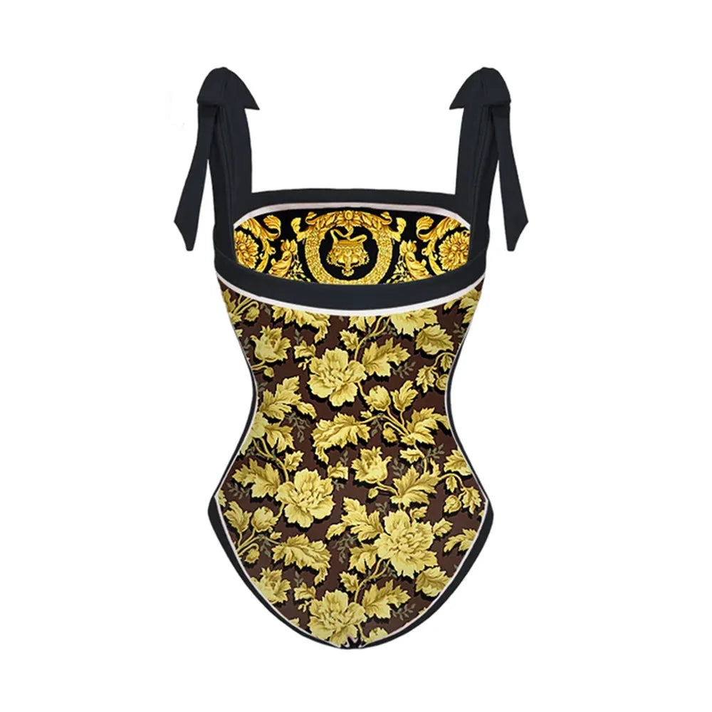 2026 High Quality Double-sided Printed Push Up Women Bikini Set Printed Strappy Bandage Swimwear Brazilian Biquini Bathing Suit