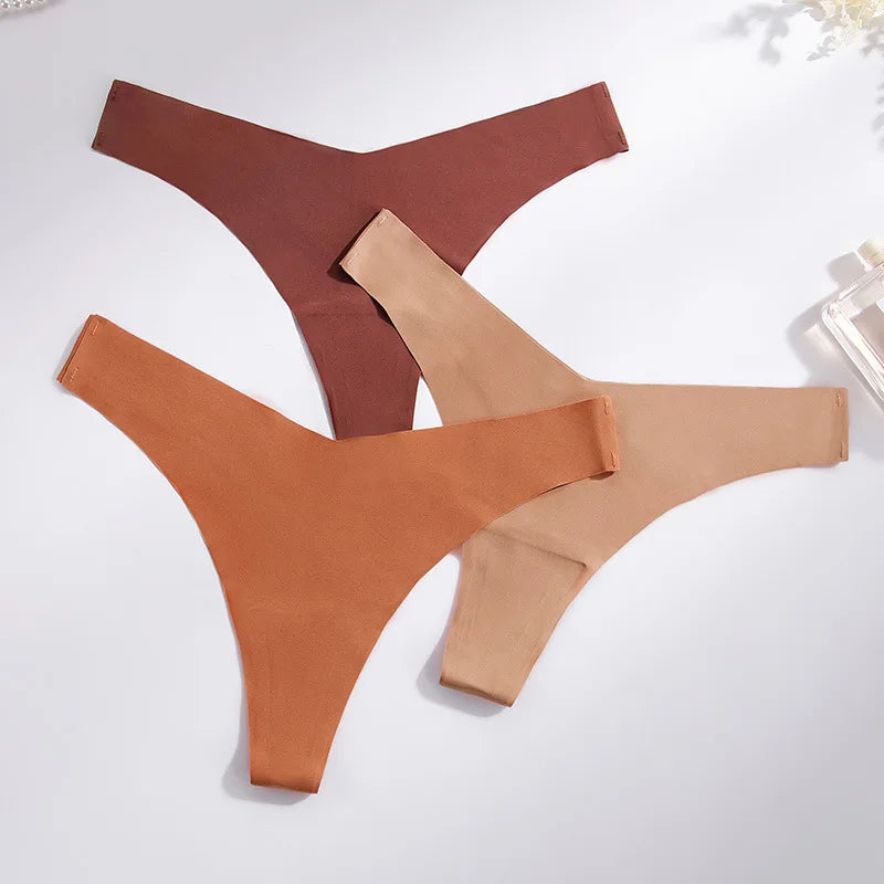 Seamless Women Panties Underwear Female Thong Intimates G String  Ladies Low-Rise Briefs Sexy Panty Set Lingerie Size S-XL