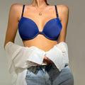 Women's Sexy Minimalist And Charmingand Lingerie Seductive Lace Patchwork Gathers Underwear Push Up Bra A2162