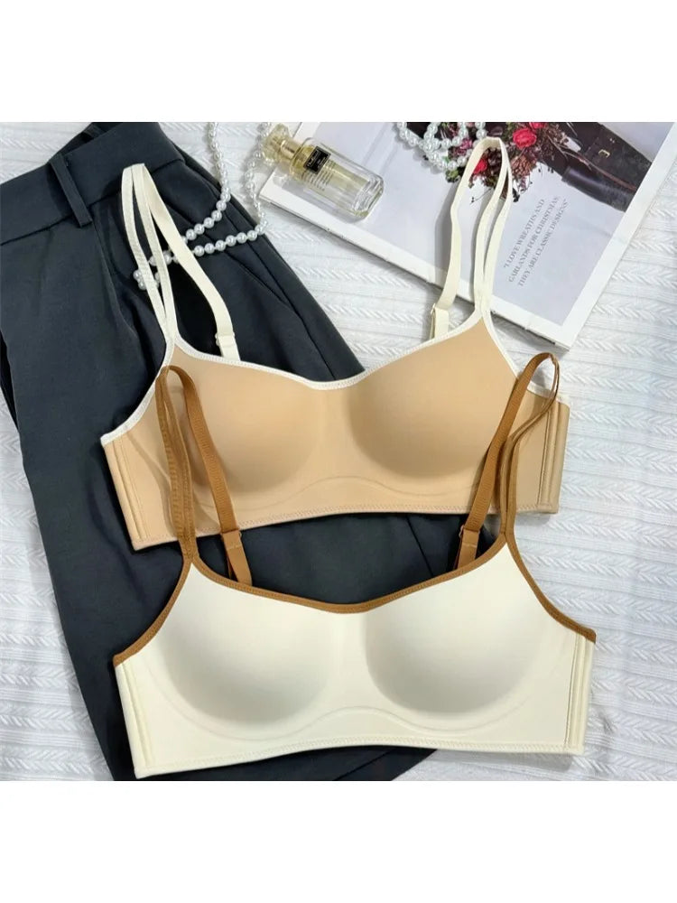 African Style Zero Sense Seamless Summer Bra | Small Chest Gathering Anti-Sagging Thin Sub-Breast Anti-Expansion Comfortable Fit