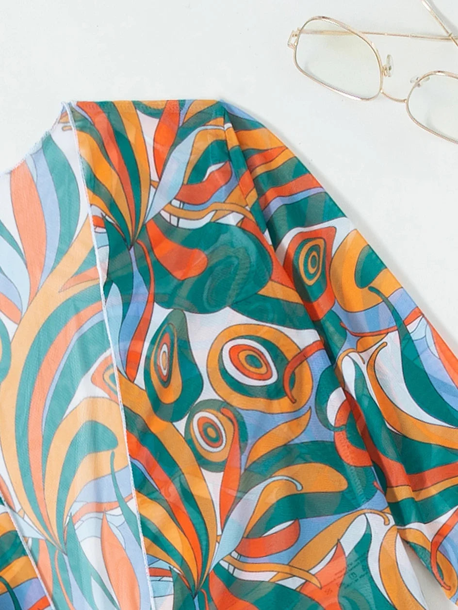 Sexy Print Bikini 2026 Women High Waist Swimsuit Cover Up Swimwear Female Lady Bathing Suit Swimming Summer Beachwear