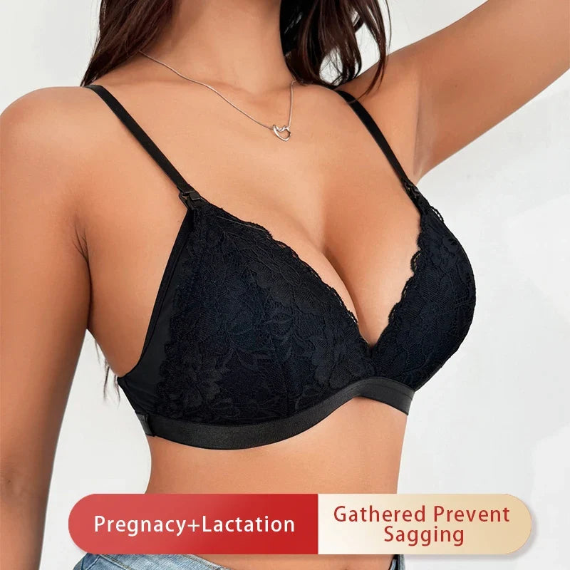 High Quality S-XL Nursing Bra for Women Maternity Push up No Steel Rings Anti Sagging Comfortable Underwear for Breastfeeding