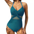 S - XXL Sexy Mesh See Through Women Swimwear One Piece Swimsuit Women's Swimwear Ruched Push Up Bathing Suit Swim Beach Wear