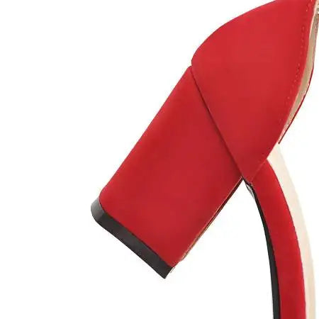 Women Sandals New Summer Fashion Sandals Medium High Heels Outdoor Elegant Wedding Shoes Bridal Plus Size Buckle Strap Sandals
