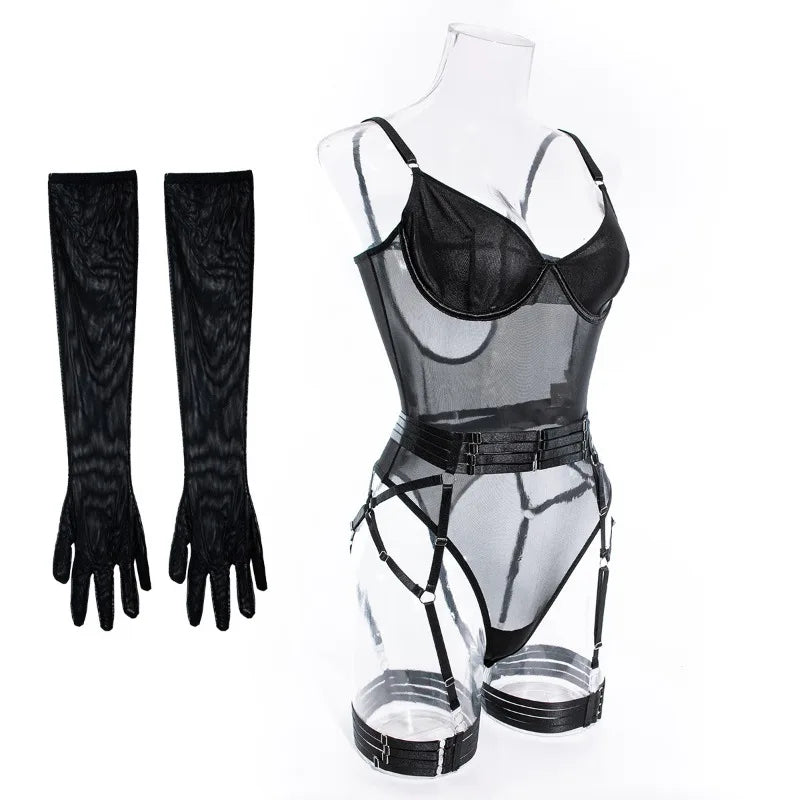 Romantic Bodysuits Sexy Suit Lingerieset Dames Tight Adult Couples Lingerie for Sex Bilizna Sexy Women Underwear Uncensored Vs