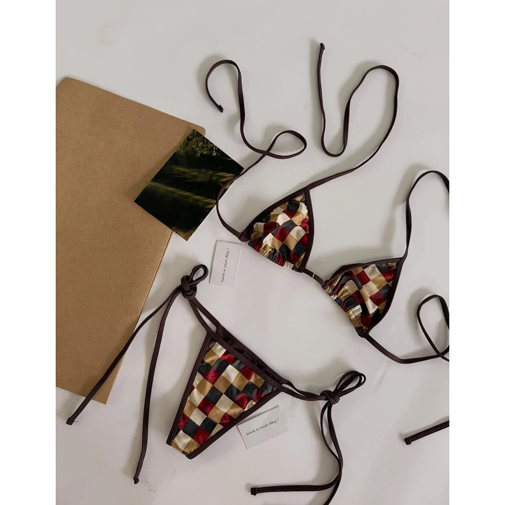 Swimsuit For Women Push Up Bikinis 2026 Sexy Swimwear Female Bikini Set Brazilian Biquini Print Bathing Suit Summer Beachwear