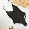 S - XXL V Neck Scrunch Butt Female Swimwear One Piece Swimsuit Women Backless Monokini High Cut Leg Bathing Suit Swim Bodysuit